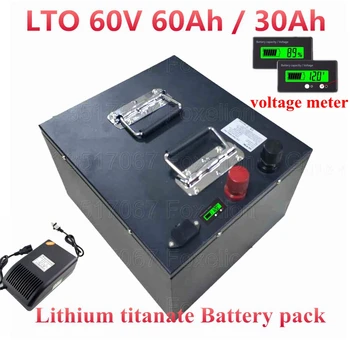 LTO 60v 60Ah 30AH литий-титанатный аккумулятор 60v 50ah LTO элементы 50A BMS сверхбыстрая зарядка длительный жизненный цикл + зарядное устройство 10A