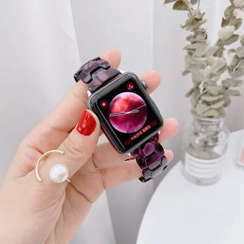 Ремешок из смолы для Apple watch Ultra 49 мм 8 7 45 мм 41 мм цветной ремешок-браслет с металлической пряжкой для iwatch 6 5 4 3 SE 44 мм 42 мм 40 мм