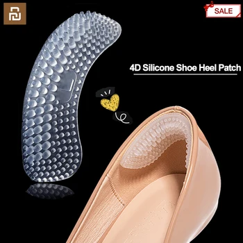 Youpin Силиконовые наклейки для обуви на каблуке, Стельки для обуви, Аксессуары для женщин и мужчин, Противоскользящие Стельки для ухода за пятками, Регулируемый размер