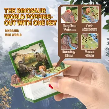 1 шт. брелки с мини-динозаврами для мальчиков и девочек, креативный складной Замок с динозаврами, Астронавт, Баскетбол, Футбол, 3D-брелок для ключей