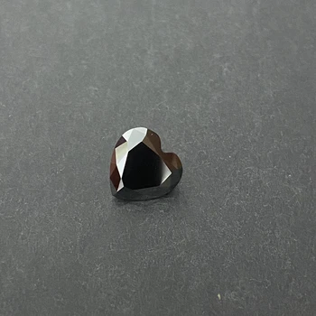 Горячие женские кольца с муассанитом Черные 7 мм огранки в виде сердца Драгоценный Камень Муассанит Необработанный Оптовая цена Карат Цена камня