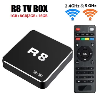 Новый R8 Smart TV Box 4K High Definition 2.4G 5G Dual Wifi Для Android 10.0 С Поддержкой TF BT-Совместимого медиаплеера Google Set Top