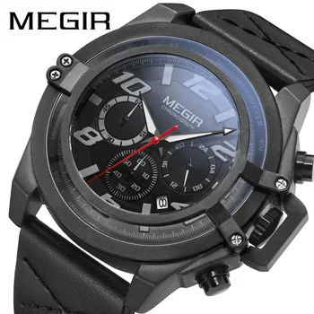 MEGIR 2023 Новые Аналоговые кварцевые часы Mes Топовый бренд Военные Мужские часы Мужские Спортивные Армейские часы Водонепроницаемые Relogio Masculino