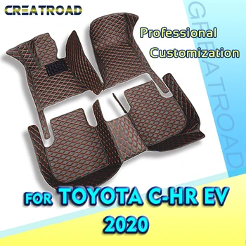 Автомобильные коврики для Toyota C-HR EV 2020 Пользовательские автоматические накладки для ног Автомобильные Ковровые покрытия Аксессуары для интерьера