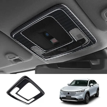 Автомобильная Внутренняя Передняя лампа для чтения из углеродного волокна, Наклейка для отделки крышки лампы Honda Vezel HR-V HRV 2021 2022