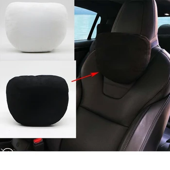 Для Tesla 3Y S X Подголовник автокресла Soft Memory Подушка для шеи Удобная подушка Для укладки Логотипа Аксессуары