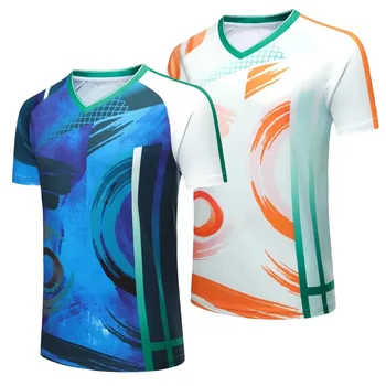 Новые спортивные майки для настольного тенниса, рубашки для бадминтона для мужчин, женщин, детей, футболки для бадминтона, тенниска для гольфа, одежда для пинг-понга