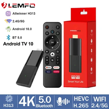 LEMFO iATV Q3 Smart TV Stick Android 10 4K HDR10 Allwinner H313 ATV HDR Портативная приставка для телевизора 2,4 G / 5G WIFI BT5.0 OTG Медиаплеер