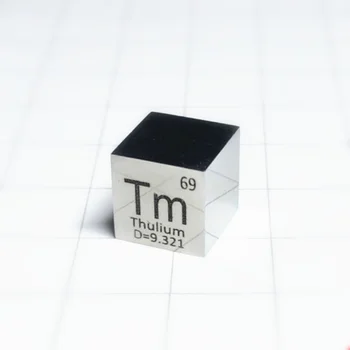 Тм Thulium с зеркальной полировкой 10 мм Cube 99,99% высокой чистоты и плотности для коллекций Element и самодельных изделий