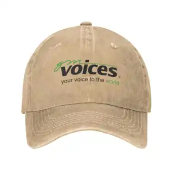 Модная качественная джинсовая кепка с логотипом GM Voices, вязаная шапка, бейсболка