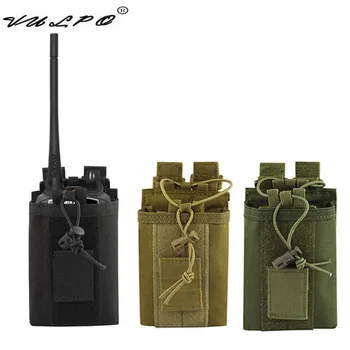 Наружный нейлоновый чехол для переговорного устройства Molle VULPO, тактический военный держатель для рации Molle, карман для сумки