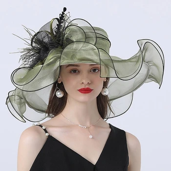 Элегантный котелок для девочек, женская шляпа-чародейка, рыбацкая шляпа с большим бантом, уличная летняя дышащая кепка-чародейка