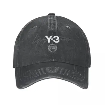 Y-3 Yohji Yamamoto Y3 Логотип Мужская Женская Бейсболка Потертая Промытая Кепка S Шляпа Модная Уличная Всесезонная Дорожная Бейсболка Snapback