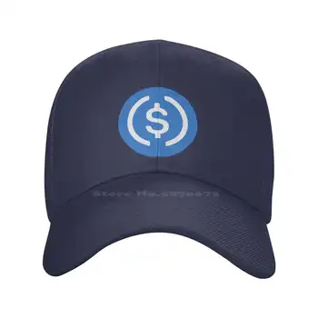 Монета в долларах США (USDC) Джинсовая кепка с логотипом высшего качества, бейсболка, вязаная шапка