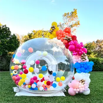 Популярные прозрачные надувные палатки с пузырьками, прокат детских игрушек, Надувной домик с пузырьками для Дня рождения и празднования