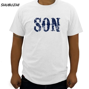 Мужская футболка Son-Sons Gang Cut Reaper Patch Байкер Анархия Джакс Байкер Футболка С коротким рукавом летний стиль модная брендовая футболка