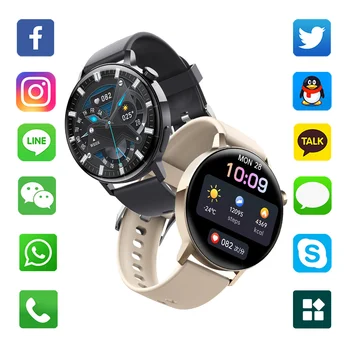 Смарт-часы F22R Для мужчин и женщин, Bluetooth-вызов, голосовой ассистент с искусственным интеллектом, температура тела, фитнес-браслет, спортивные наручные часы, умные часы