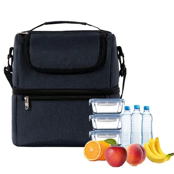 Портативная сумка для ланча Термоизолированный кулер-Бенто, контейнер для ужина, сумки для хранения школьной еды, дорожная коробка для пикника на плечо