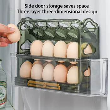 Коробка для хранения яиц, контейнер для яиц, Органайзер для холодильника, контейнеры для еды, держатель для яиц, футляр для хранения свежих продуктов, диспенсер для кухонных принадлежностей