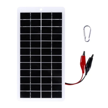 10 Вт 12 В Солнечная панель Наружное зарядное устройство для солнечной батареи Поликремниевые панели USB Наружная портативная солнечная батарея для зарядных устройств для мобильных телефонов