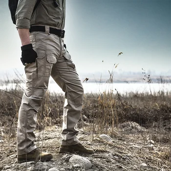 Камуфляжные военно-тактические брюки для пригородных поездок, мужские спортивные штаны для походов, кемпинга, скалолазания, водонепроницаемые брюки для инструментов