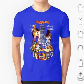 Marillion Guitar Signatures Классическая футболка Футболка большого размера из 100% хлопка Marillion Guitar Signatures