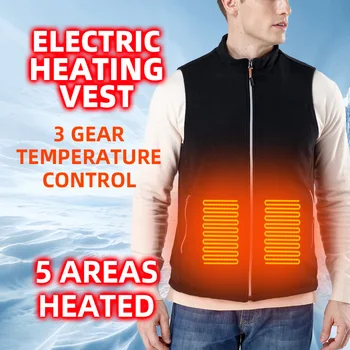 Мужской терможилет без рукавов, утепляющая одежда, теплая куртка, Корейская модная верхняя одежда, Новая технологичная одежда