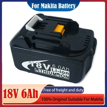 Оригинальная Аккумуляторная Батарея 18650 Литий-ионного типа Емкостью 18 В 6 Ач Подходит Для Электроинструмента Makita BL1860 BL1830 BL1850 Быстрая Доставка