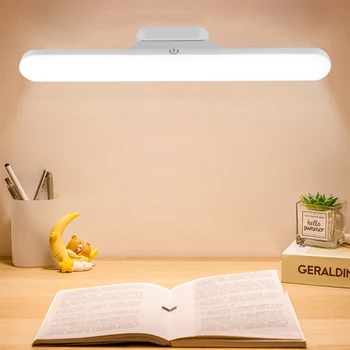 Настольная лампа USB LED Магнитная Настольная Лампа Ночник для спальни Перезаряжаемая Лампа для чтения в Офисе Прикроватная Лампа