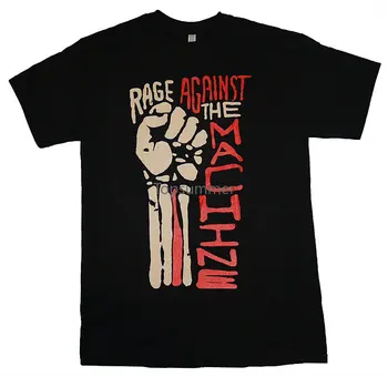 Модная брендовая футболка с круглым вырезом и коротким рукавом 2018, мужские футболки Rage Against The Machine