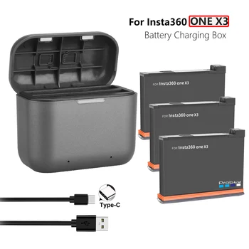 Для Insta360 ONE X3 Аккумулятор 2200 мАч 2 слота для карт памяти Зарядное устройство для экшн-камеры Insta 360 ONE X3 Экшн-камера