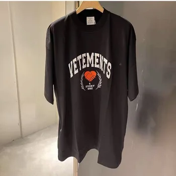 Новая мужская женская футболка Vetements из плотной ткани VTM, рубашки оверсайз, модная футболка, одежда для тренажерного зала