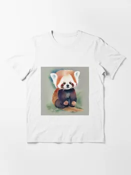 Милая красная панда Арт 1 2023, новые футболки с модным принтом, одежда для женщин