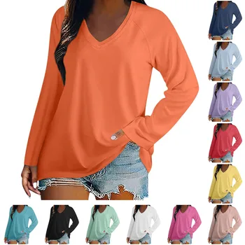 Женская Однотонная Блузка И рубашка С V-образным вырезом, Женская Элегантная Рубашка С круглым вырезом, 3D Абстрактные Женские Рубашки И Блузки Для Работы, Camisas
