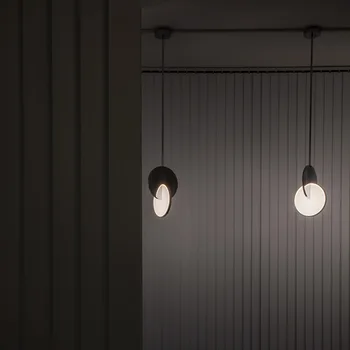 Постмодернистская ресторанная люстра, индивидуальное скандинавское окно, односторонняя люстра, простая акриловая шаровая лампа, креативная лампа для бара