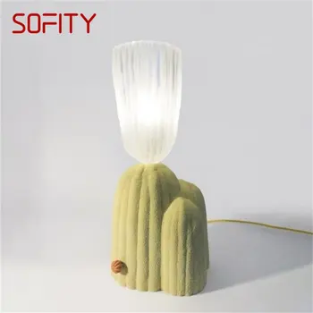 Винтажная настольная лампа SOFITY Nordic, современное креативное светодиодное настольное освещение для домашнего декора, прикроватной тумбочки в гостиной