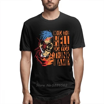 Крутая Дизайнерская футболка Аниме Гуррен Лаганн Камина, Мужская Футболка с 3D Принтом, Мужская Хлопковая футболка в стиле Хип-Хоп, Футболки, Топы Harajuku