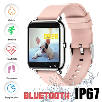 Смарт-часы P22 для мужчин и женщин, спортивные часы, фитнес-трекер, браслет, пульсометр, режим сна, IP67, умные часы для OPPO Android IOS