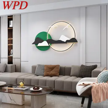 WPD Современный светильник для настенных картин, светодиодный 3 цвета, ландшафтный дизайн холма, бра для дома, гостиная, Чайный домик, спальня