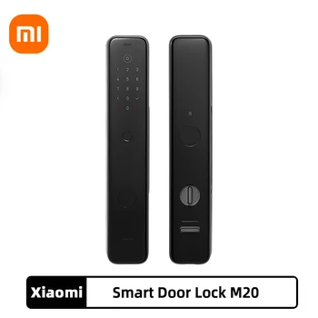 Полнофункциональный Двухтактный дверной замок Xiaomi Smart Door Lock M20 с биометрическим отпечатком пальца и системой безопасности NFC Работает с приложением Apple HomeKit и MiHome