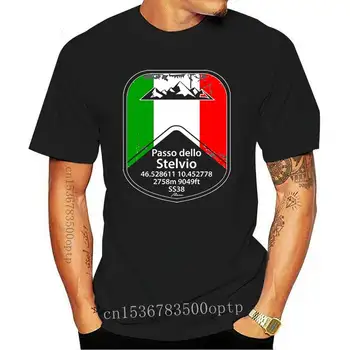 Новая мужская футболка Stelvio Pass Passo Dello Stelvio Sticker, Футболка Slim Fit, женская футболка, тройники, топ