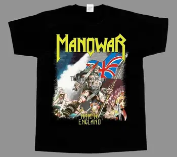 Manowar Да Здравствует Англия, Новая Черная футболка С коротким рукавом