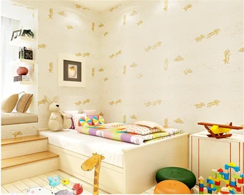 обои из натурального шелкового волокна beibehang 3d для детской комнаты из нетканого материала с тонким вспениванием под давлением, экологический изысканный papel deparede