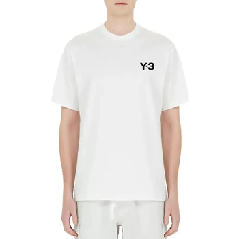 Y-3 Y3 Yohji Yamamoto 23SS Летняя Современная уличная Картина Маслом С графической печатью, Свободная Футболка С коротким Рукавом Для Мужчин И Женщин