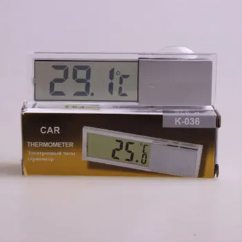Автомобильный ЖК-цифровой термометр с автоматическим окном, Наружный энергосберегающий датчик, умный дисплей номера, Приборы для измерения температуры, Аксессуары