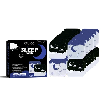 28 шт. пластыри для сна от бессонницы, пластырь для улучшения сна, пластырь для хорошего сна дома