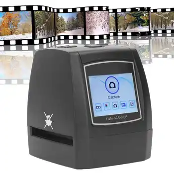Портативный Цифровой Сканер Слайдов Пленки Фото-Негативный Сканер Слайдов с 2,4-дюймовым TFT-дисплеем EU Plug AC100-240V