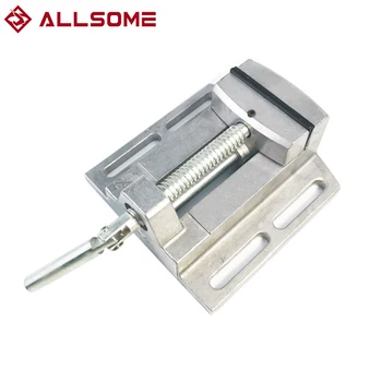ALLSOME BG-6258 Алюминиевый сверлильный станок, тиски, плоскогубцы, Мини-сверлильный патрон, многофункциональный инструмент, ручной зажим HT2836
