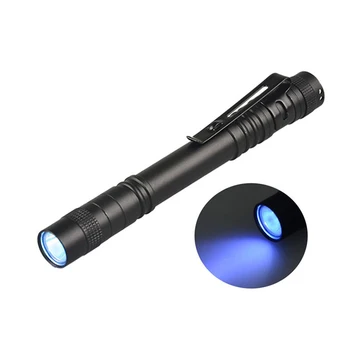 1 шт. Мини-УФ-фонарик мощностью 3 Вт, 365нм, ультрафиолетовый фонарик Blacklight, детектор мочи домашних животных, Водонепроницаемый фонарик для проверки валюты