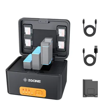 ZGCINE ZG-G10 Зарядный Ящик Чехол для Экшн-камеры Gopro Hero 10 9 8 7 6 5 Встроенный Аккумулятор емкостью 10400 мАч Для Подзарядки Power Bank